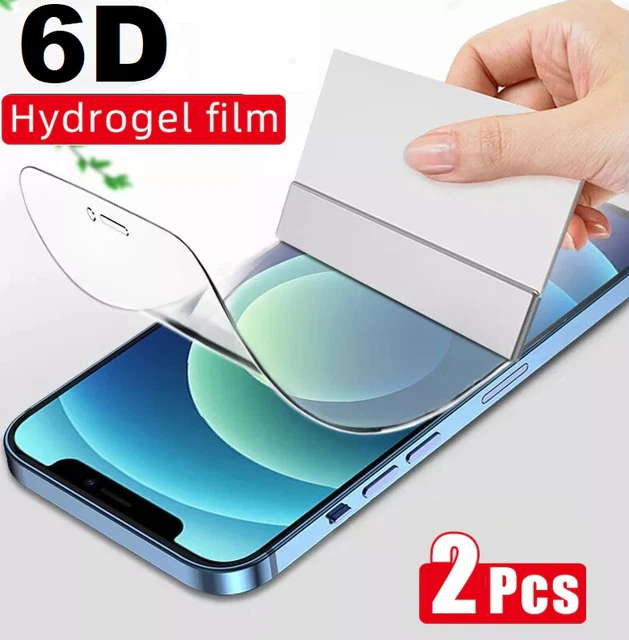 ✅2x iPhone 13 12 11 X Pro Max HydroGel Panzerfolie Display Schutzfolie 6D CURVED