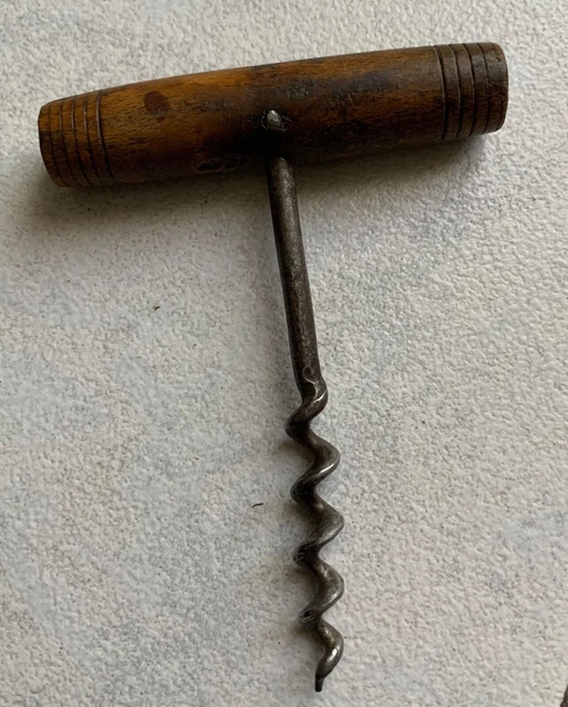Antique Tire - Bouchon Ouvre-bouteille Manche En Bois Anglais Soi-même