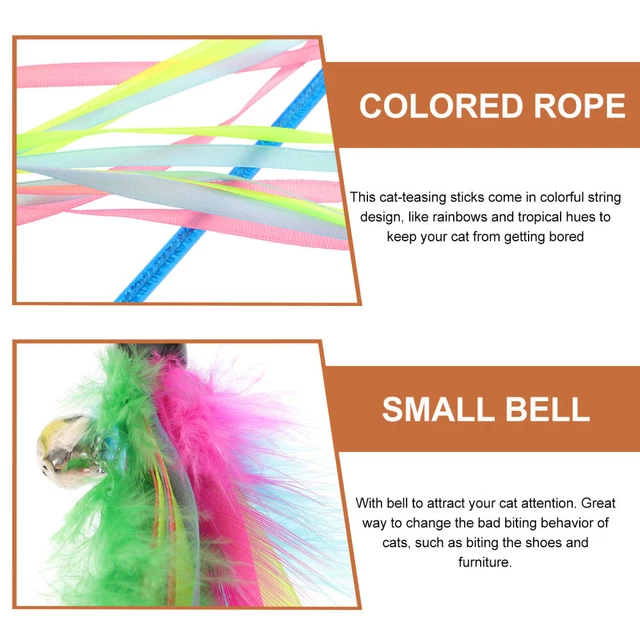 Kitten Toys Cat Essentials Indoor Cats Ribbon Cat Teaser Cat Toy 3