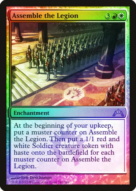 Assemble the Legion 1x FOIL GTC MTG Gatecrash Rare MINT red white Assemble the Legion 1x FOIL GTC MTG Gatecrash Rare MINT red white