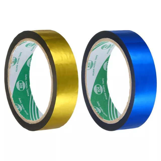 Washi Tape Set 24mm Wide for DIY Crafts, Gold Tone, Blue