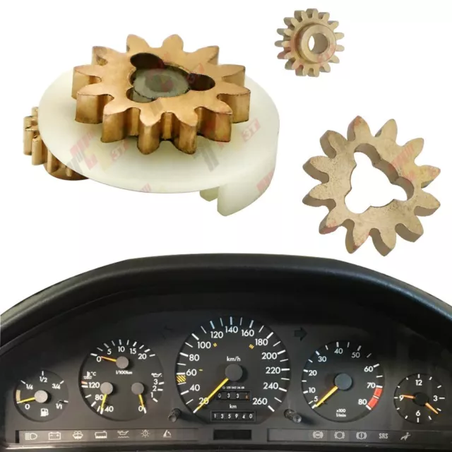 Kupfer Zahnrad 15 & 12 Zähne für Mercedes W140 R129 Kilometerzähler Tachometer