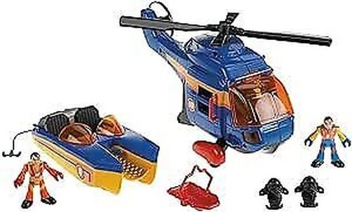 FISHER PRICE AÉROPORT + AVION + HÉLICOPTÈRE EN BOITE T.B.E. DE 1980