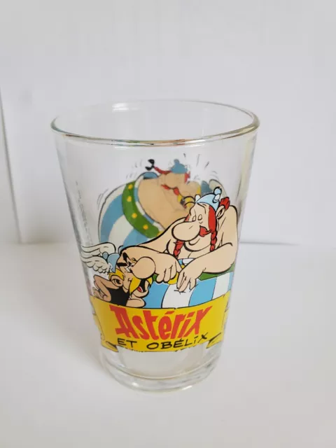 Verre à Moutarde Amora - Astérix et Obélix - Vintage 2000 - Hauteur 9.7cm