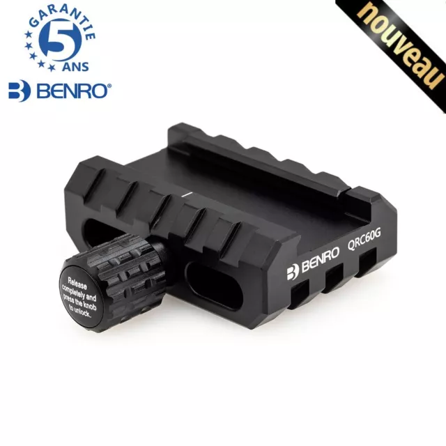 BENRO QRC60G Pince pour RAIL PICATINNY