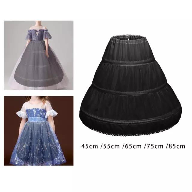 Jupon à 3 cerceaux pour filles, sous-jupe Crinoline, sacoche pour robe de