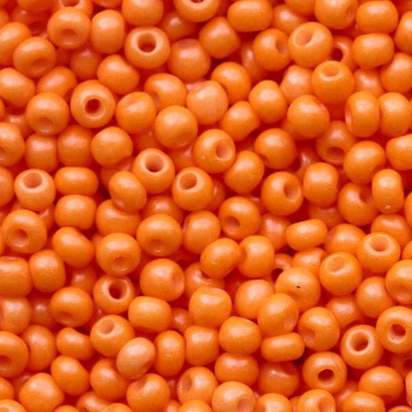 50 Perles Pierre Grenat Orange - Rocailles Chips 3-8mm - Homemade - Neuves