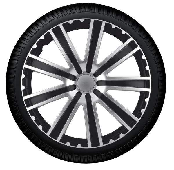 Radblenden Radkappen Toro silver silber black schwarz 16 Zoll Radzierblende