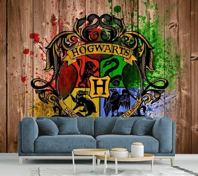 Harry Potter Wall Decals Hogwarts Crest (5) Peel & Stick Reusable New and  Sealed