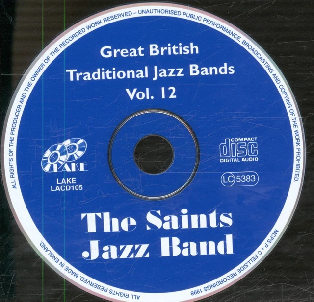 SAINTS JAZZ BAND Great British Traditional Jazz Bands Vol 12 CD Europe saints-jazz-band-great-british-traditional-jazz-bands-vol-12-cd-europe