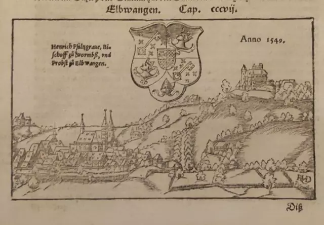 Erlagen Baviera Xilografia Sebastian Munster 1574