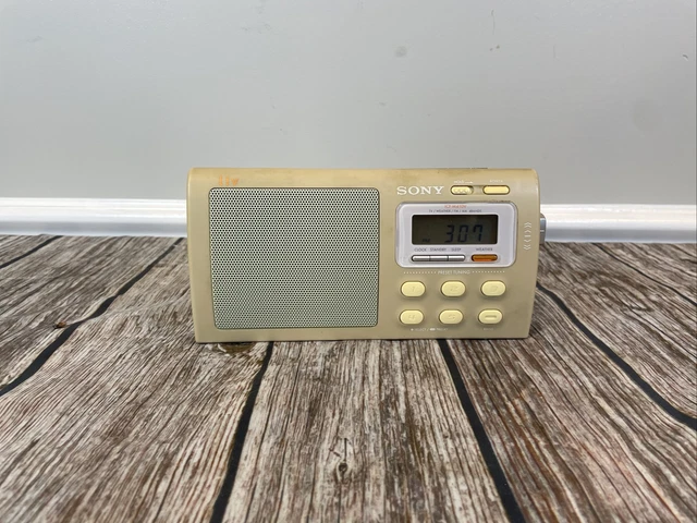 Vintage Sony ICF-M410V TV Weather AM/FM Portable Radio-Tested Works Perfectly