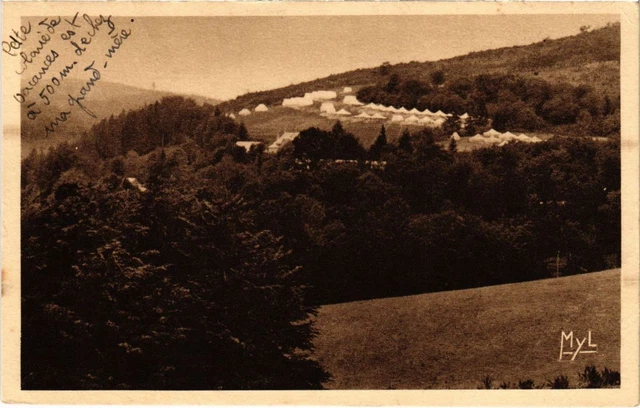 CPA Signes, Vue générale du village et des montagnes