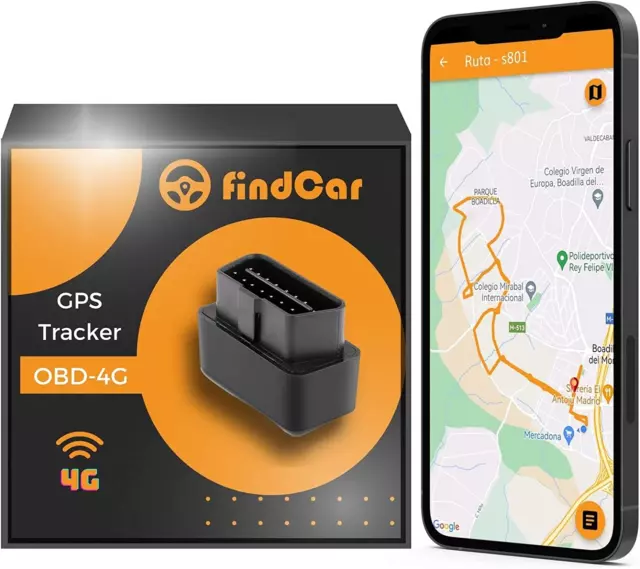 OBD-4G - GPS Tracker Auto [GPS OBD 4G] Keine Installation | Echtzeitortung | Ges