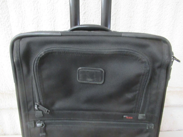 TUMI Alpha 22" Expandable Carry On Rolling Wheeled Luggage Black Model 22022DH 2