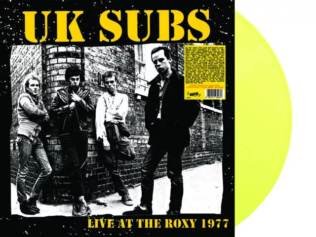 UK SUBS - Live At The Roxy 1977 - A LTD yellow Colour LP *Pre Order April