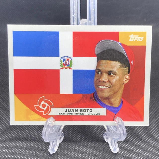 2023 TOPPS WBC Global Stars Flags Of A Nation F7 Juan Soto Dominican