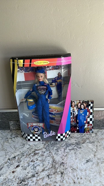 Barbie~50th Anniversary of NASCAR , Collector Edition-NRFB-Special Edition, New