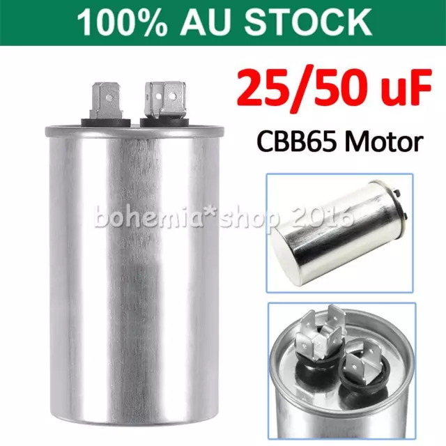 AC Motor Capacitor Air Conditioner Compressor Start Capacitor CBB65 450VAC AU E