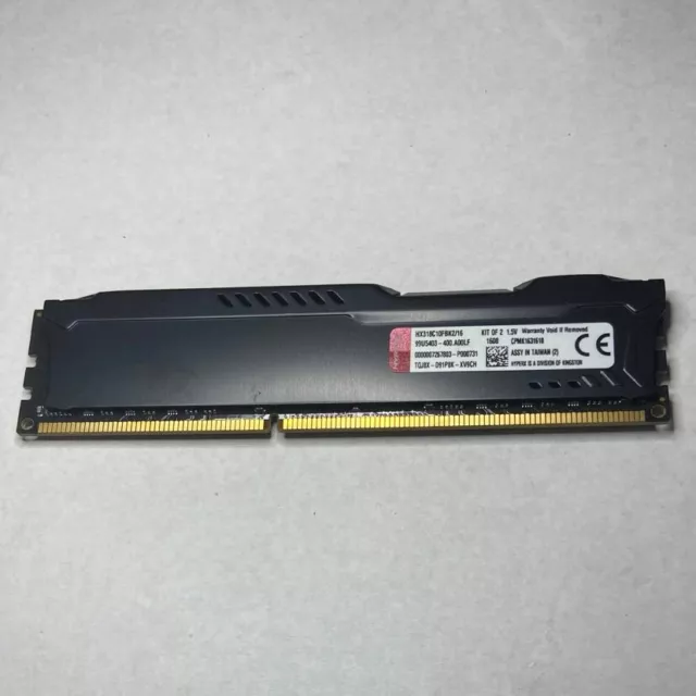 Kingston HyperX Fur 8GB DDR3-1866 Non EEC Unbuffered DESKTOP RAM HX318C10FBK2/16