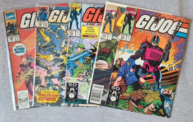 Comic Lot - Marvel - GI Joe ARAH - Lot of 5 issues - all 100 or higher