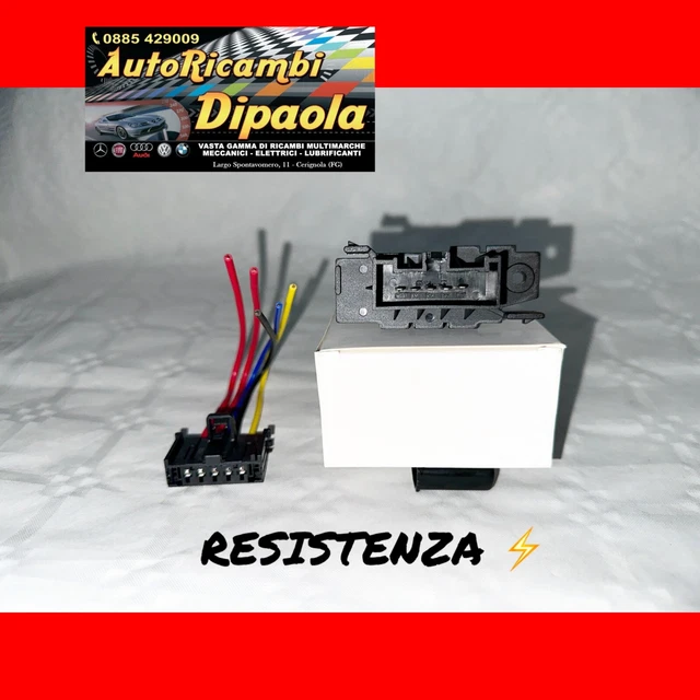 Resistenza Ventola Riscaldatore Fiat Grande Punto - Kit Con Cablaggio 77364061 95508692 - Foto 13