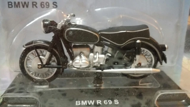Modellino Nero Moto BMW R 69 S NUOVO SIGILLATO Scala1/24 da collezione