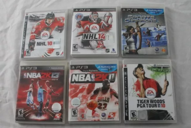 LOT OF 10 PlayStation 3 PS3 Games TIGER WOODS NHL Hockey FIFA