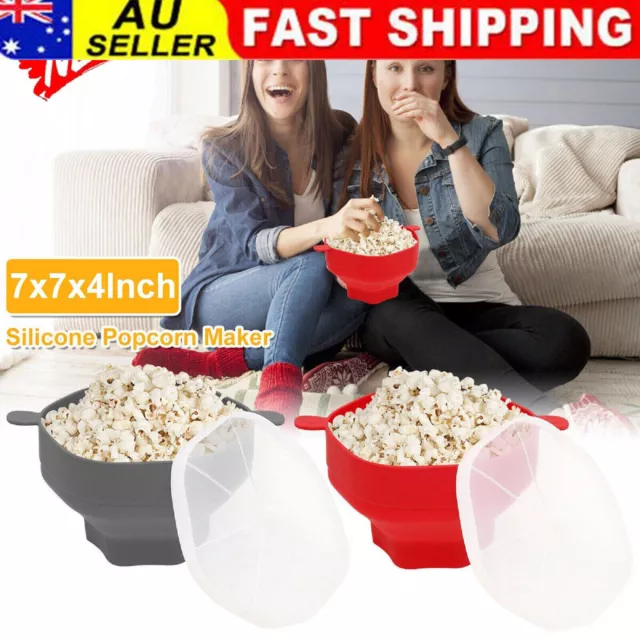 Popcorn Maker Microwave Bowl Home Pop Corn Popper Popping Machine Cooker Snacks