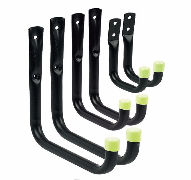 HEAVY DUTY STORAGE Hooks Wall Mounted Ladder Garage Bikes Tools Garden