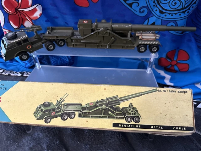 Camion Militaire GMC 353 Avec Projecteur, FJ France Jouets, échelle 1:55, Très Bon état