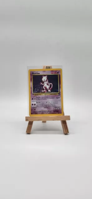 Pokemon Mewtwo 10/130 Base Set 2 Englisch Holo Rare Vintage TCG 1995