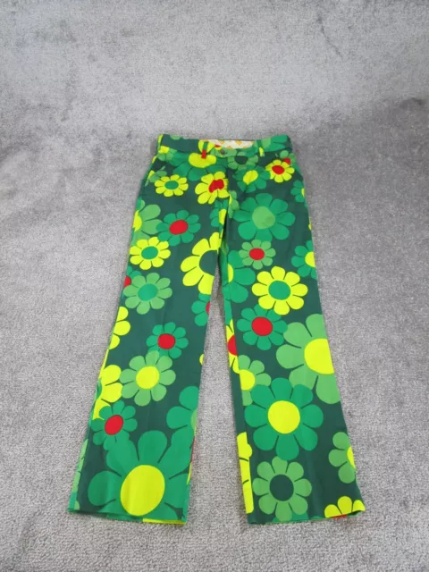 Loudmouth Pants Mens 32 Green Yellow Floral Golf Chino 32x30