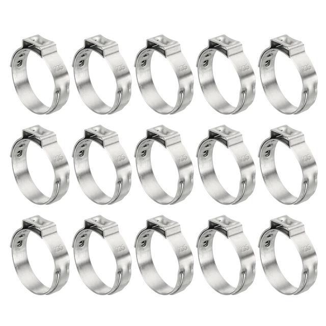 Confezione da 60 Morsetto Cinch 3/4" PEX, 304 Anelli Crimpante Acciaio Inox 20,3-23,5 mm