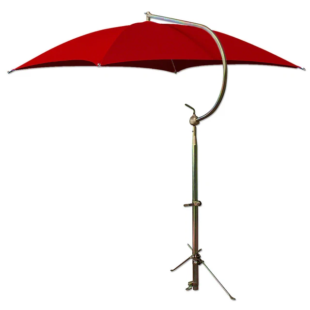 Red Deluxe Umbrella w/ Brackets-Fits Many MasseyTractor Models