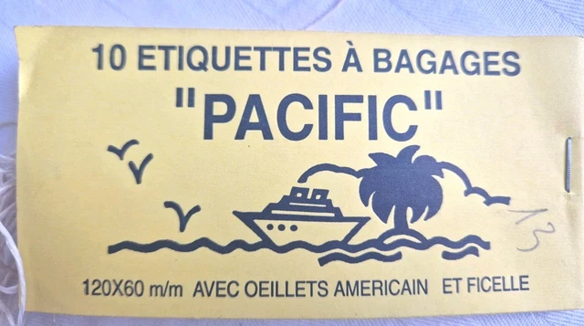 Carnet D'étiquettes Anciennes PACIFIC – Pour Bagages Et Expéditions – France