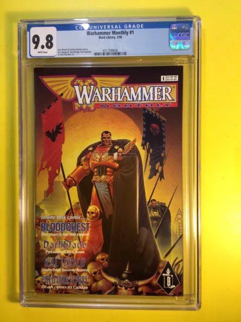 Warhammer Monthly #1 1st Book In Anthology Series CGC 9.8 Black Library 1998