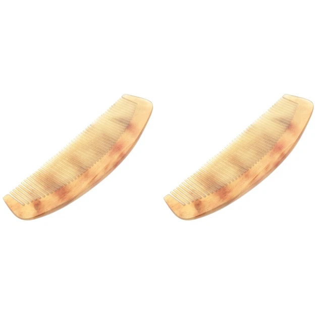 2 Count Student Handmade Pocket Comb Fine Hair Combs Without Handle
