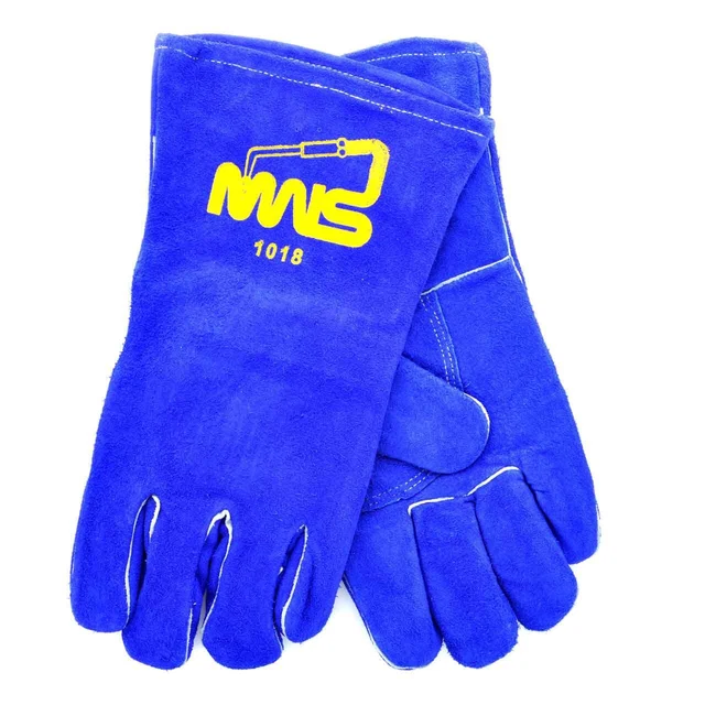 Tillman 1018 14" Cowhide/Lined Stick Welding Gloves Blue Large