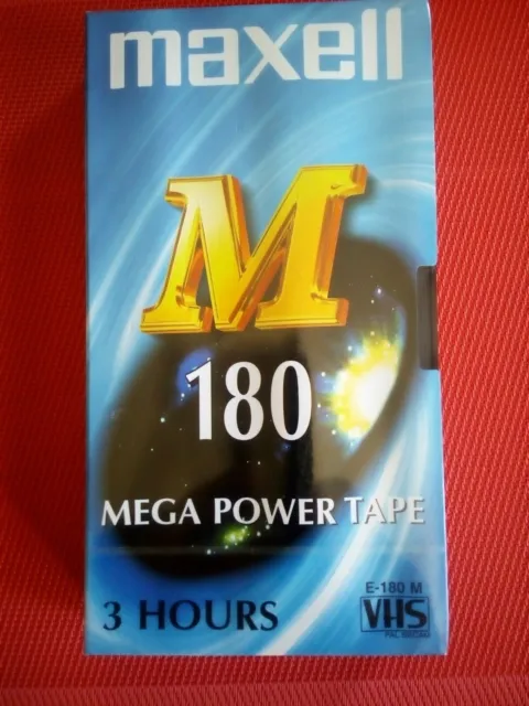Cassette Video VHS Vierge MAXELL E-180M -neuve
