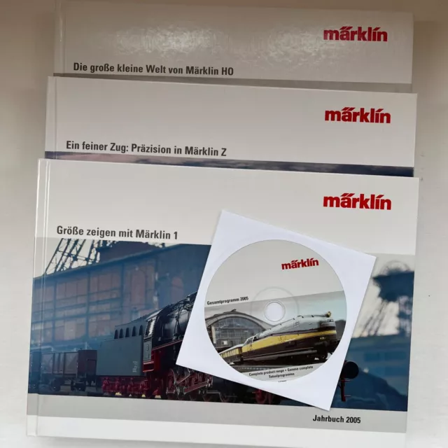 Märklin Insider Jahrbuch 2005, 3 Bände Spur H0, Z, 1, mit CD, Eisenbahn Buch