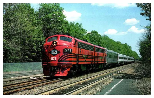 Postcard TRAIN SCENE Ridgewood New Jersey NJ AS2469