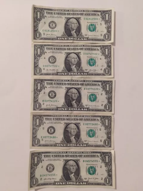 ✨Cheap Rare **STAR NOTES** $1 Dollar Bill ((2013, 2017 Lot))✨Free Shipping READ⬇