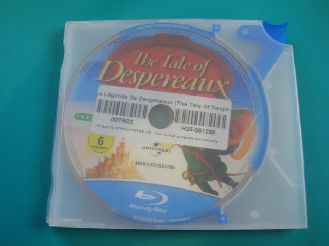 BLU-RAY boitier slim LA LEGENDE DE DESPEREAUX (b2)