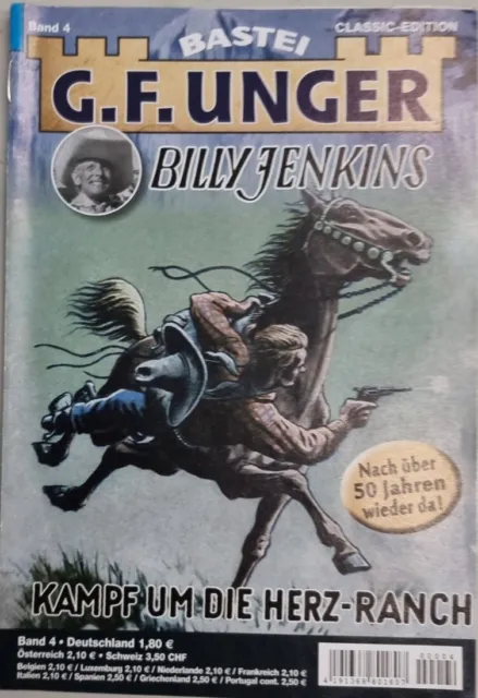 G. F. Unger Classic-Edition  Band 4: Billy Jenkins - Kampf um die Herz-Ranch