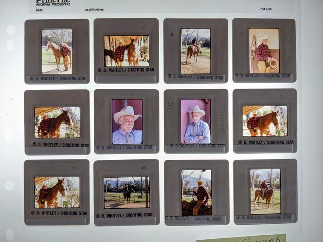 Dw5-414 Richard Farnsworth Lot (12) 35Mm Orig Slide Via Dianna Whitley