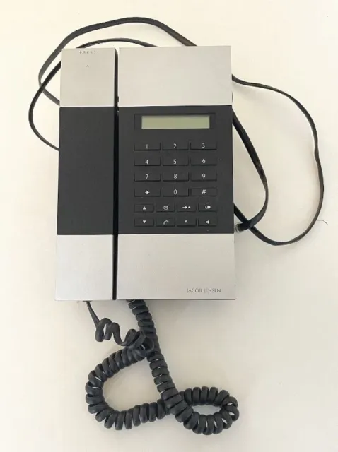 Jacob Jensen T5 Phone - Silver / Black Bang & Olufsen Design - Retro Phone.