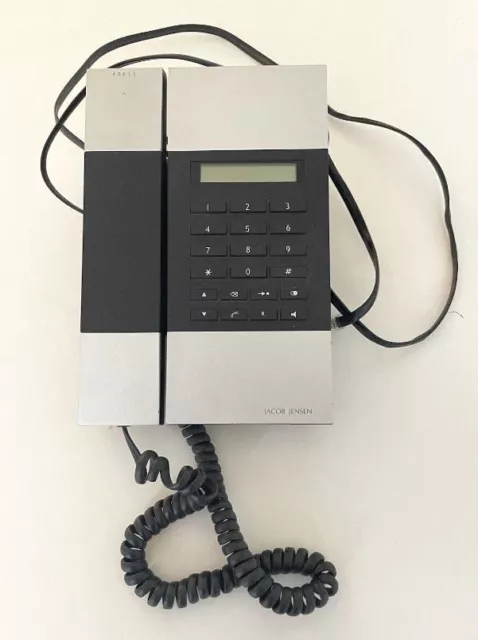 Jacob Jensen T5 Phone - Silver / Black Bang & Olufsen Design - Retro Phone.