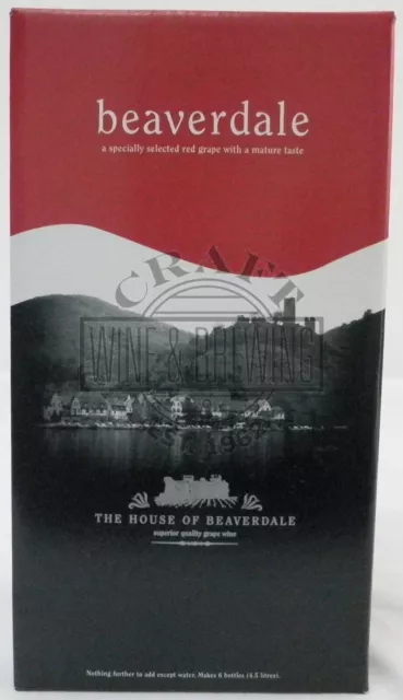 Beaverdale 6 Bottiglie Vecchio Chateau Du Roi Kit Produzione Vino Uva Rossa BBE 08/2022