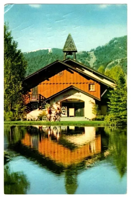 Opera House Union Pacific Railroad Sun Valley Idaho Postcard 1955